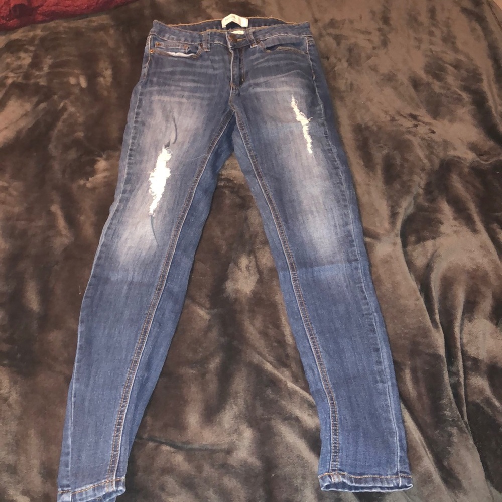 Distressed jeans